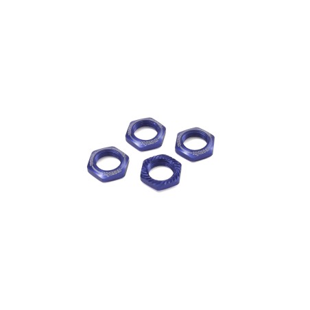 Ecrous de roue cannelés Bleu 17mm  pour châssis 1/8 - KYOSHO