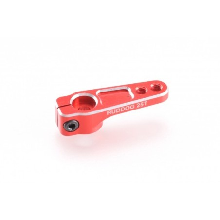 Palonnier servo aluminium rouge 25 dents