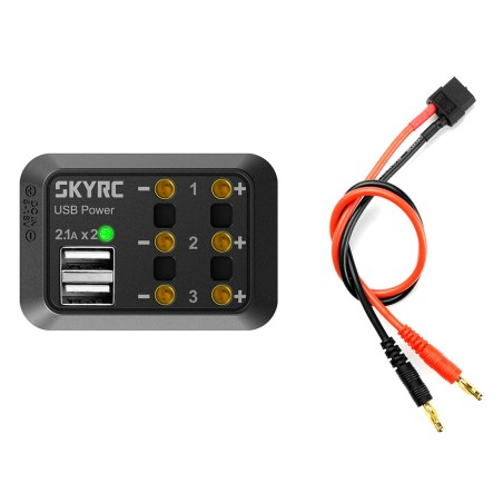 Boitier de distribution USB avec fiche banane - SKYRC