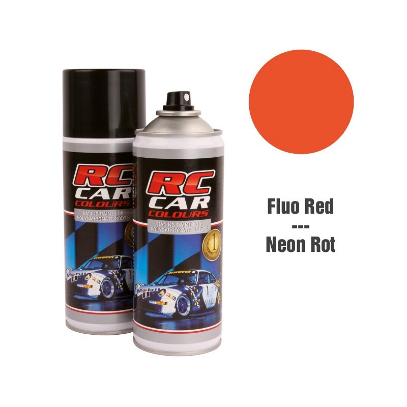 Peinture RC CAR pour LEXAN Rouge fluo - 150ml