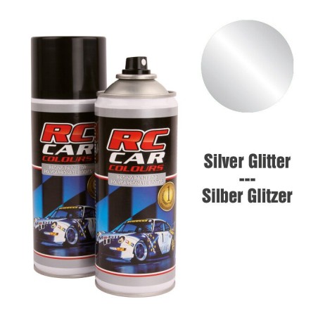 Peinture RC CAR pour LEXAN Argent pailleté - 150ml