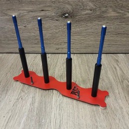 Support rouge pour pneus 1/12 - 4 trains