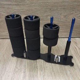 Support pour 4 trains de pneus mousse 1/12