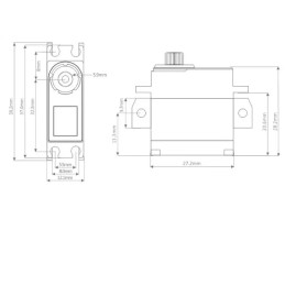 M8H HV CNC Coreless Digital Servo 8.5KG/0.065sec@8.4V
