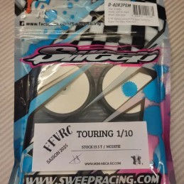 Pneus asphalte Touring D40 collés sur jante - SWEEP