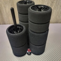 Support pour pneus PRO10 rouge - 3 trains