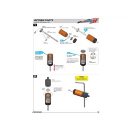 Kit de 2 mini amortisseurs latéraux pour châssis PRO10