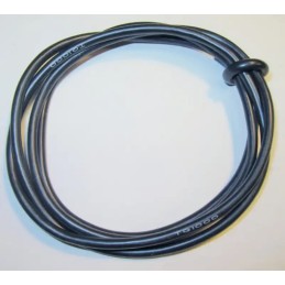 TQ1000 Cable silicone noir très souple 13 AWG - 1 mètre