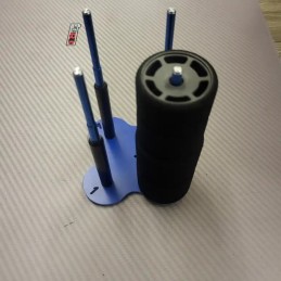 Support bleu compact pour pneus 1/12 - 4 trains