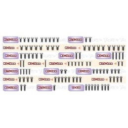 Kit de Vis Titane UFO pour XRAY X10/XP10 2026 (94pcs)