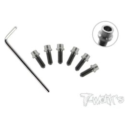 Set de Vis Titane Allégées de Roues pour X12 & S120 (6 Pcs)