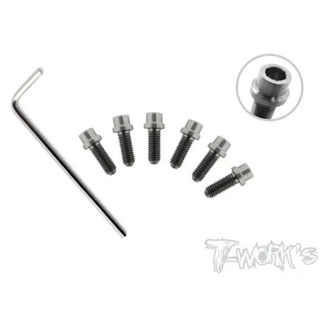 Set de Vis Titane Allégées de Roues pour X12 & S120 (6 Pcs)