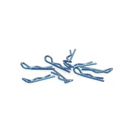 clips carrosserie bleu 1/10 coudés lot de 8
