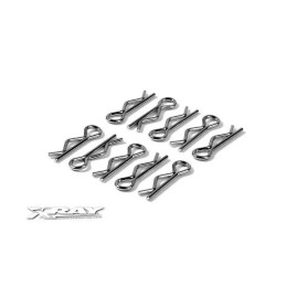 clips carrosserie coudés 8mm pour 1/8 - XRAY