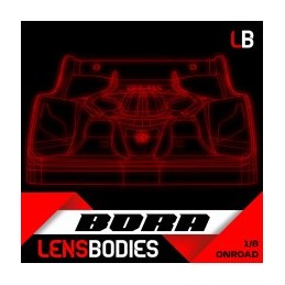 BORA carrosserie piste 1/8 EP - standard - LENSBODIES