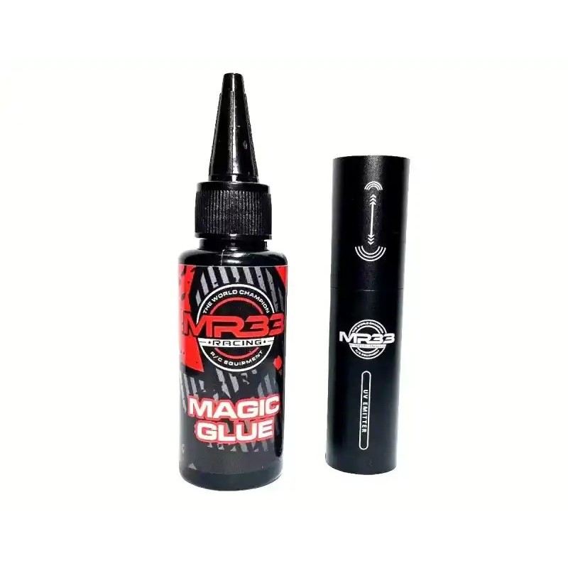 Kit colle UV et lampe pour réparation carrosserie