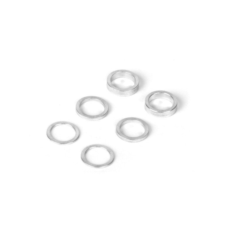 Set de rondelles alu 6.37x8.4mm (0.5mm, 1.0mm, 2.0mm) - XRAY