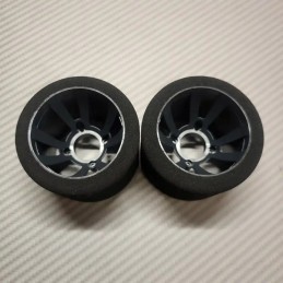 Pneus PanCar 1/10 Arrière 30 Shore nouvelle jantes - HOT RACE