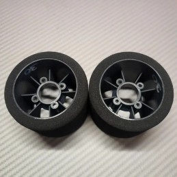 Pneus PanCar 1/10 Arrière 32 Shore nouvelle jante - HOT RACE