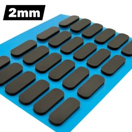 Ensemble de mousses adhésives pour carrosserie (1 mm, 2 mm et 4 mm) (24 pièces de chaque)
