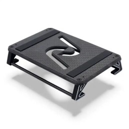 Support de voiture en carbone INOV8 3DX pour voitures 1/10 et 1/12 (argent)