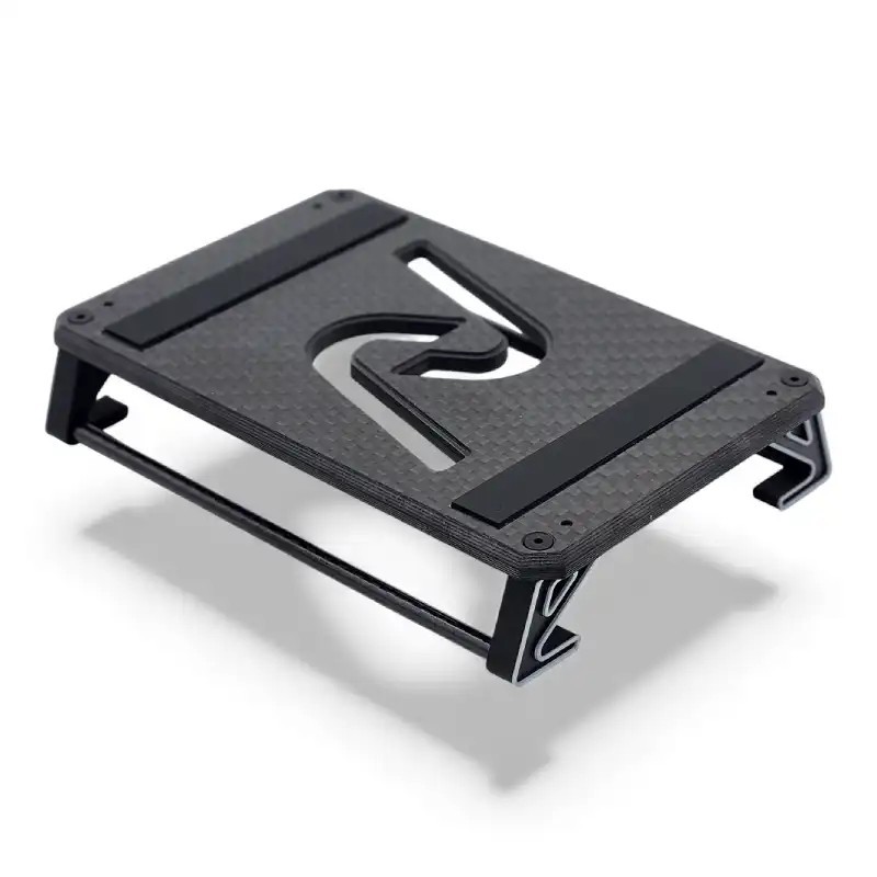 Support de voiture en carbone INOV8 3DX pour voitures 1/10 et 1/12 (argent)