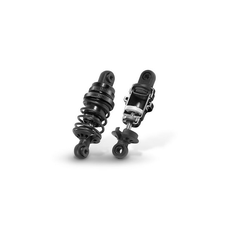 Jeu complet amortisseurs noir SLP (2) - XRAY