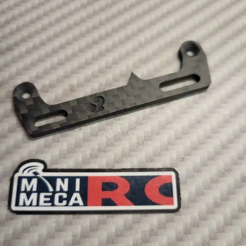 Support servo carbone décalé 2mm  pour XP10